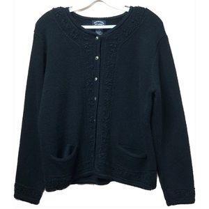 Vintage Sweater Small Studio Designer Original Black Sweater